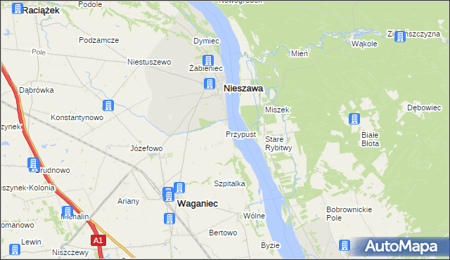 mapa Przypust, Przypust na mapie Targeo