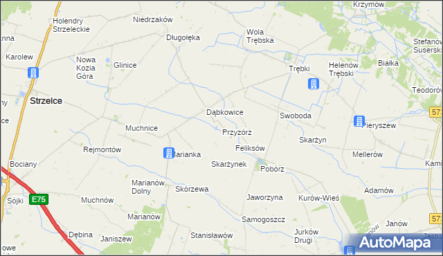 mapa Przyzórz, Przyzórz na mapie Targeo
