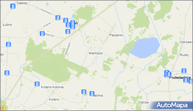 mapa Puchowa Góra, Puchowa Góra na mapie Targeo