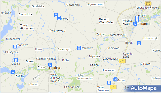 mapa Rabinowo, Rabinowo na mapie Targeo