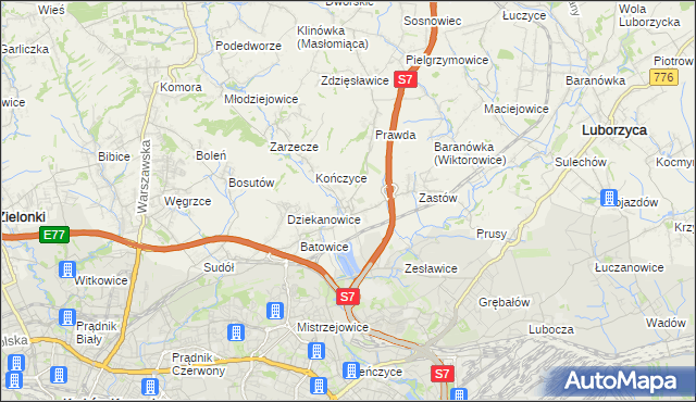 mapa Raciborowice gmina Michałowice, Raciborowice gmina Michałowice na mapie Targeo