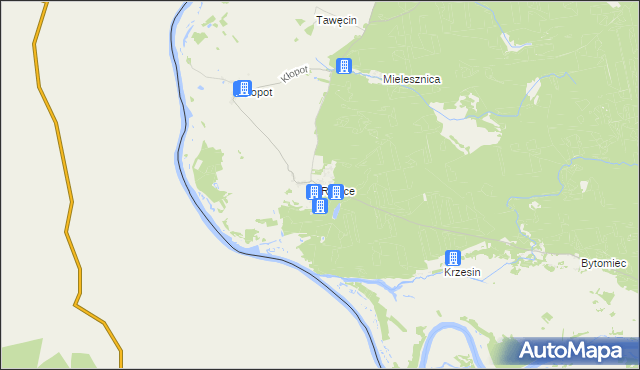 mapa Rąpice, Rąpice na mapie Targeo