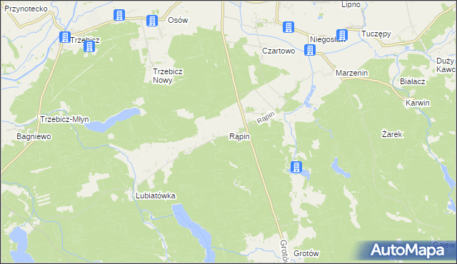 mapa Rąpin, Rąpin na mapie Targeo