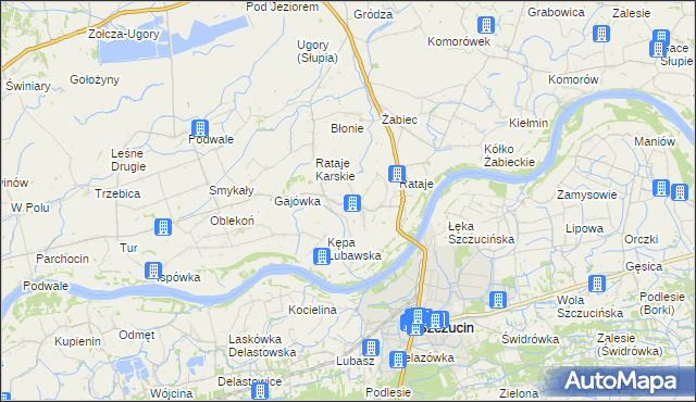 mapa Rataje Słupskie, Rataje Słupskie na mapie Targeo