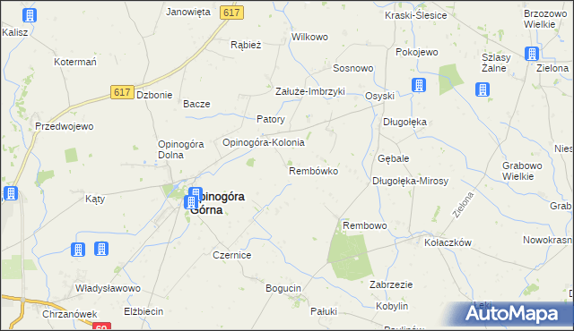 mapa Rembówko, Rembówko na mapie Targeo