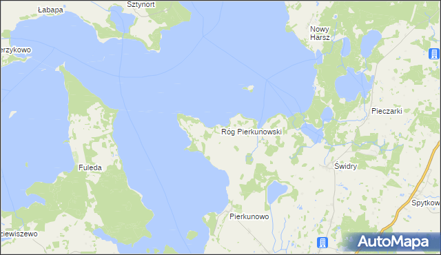 mapa Róg Pierkunowski, Róg Pierkunowski na mapie Targeo