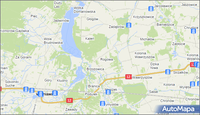 mapa Rogowa, Rogowa na mapie Targeo