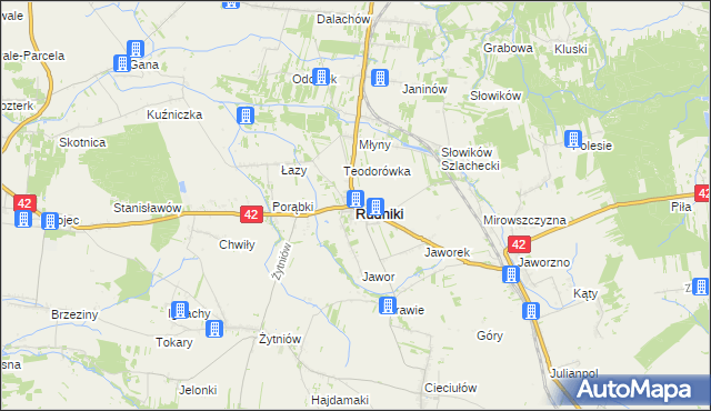 mapa Rudniki powiat oleski, Rudniki powiat oleski na mapie Targeo