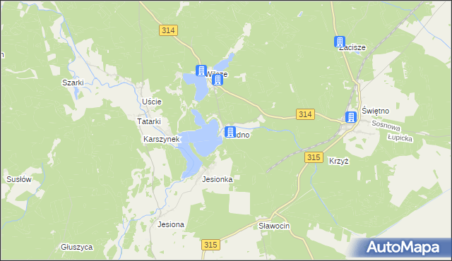 mapa Rudno gmina Wolsztyn, Rudno gmina Wolsztyn na mapie Targeo