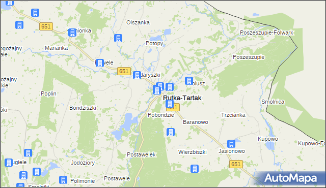 mapa Rutka-Tartak, Rutka-Tartak na mapie Targeo