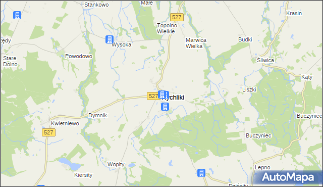 mapa Rychliki, Rychliki na mapie Targeo