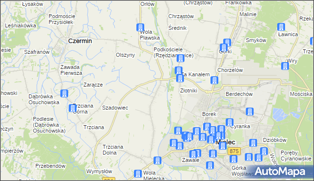 mapa Rzędzianowice, Rzędzianowice na mapie Targeo