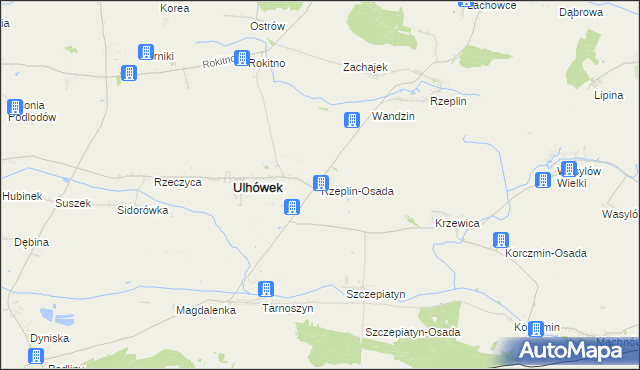 mapa Rzeplin-Osada, Rzeplin-Osada na mapie Targeo