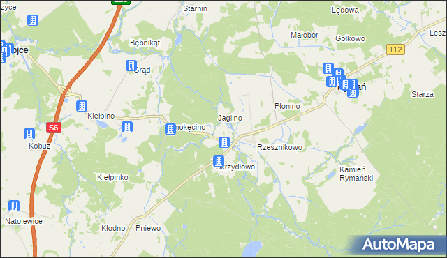 mapa Rzesznikówko, Rzesznikówko na mapie Targeo