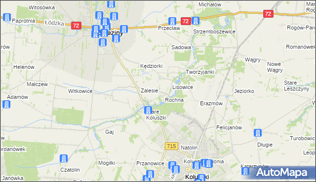 mapa Ścibiorów, Ścibiorów na mapie Targeo