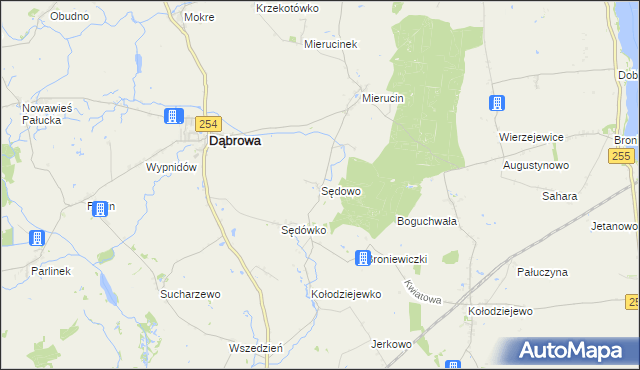 mapa Sędowo, Sędowo na mapie Targeo