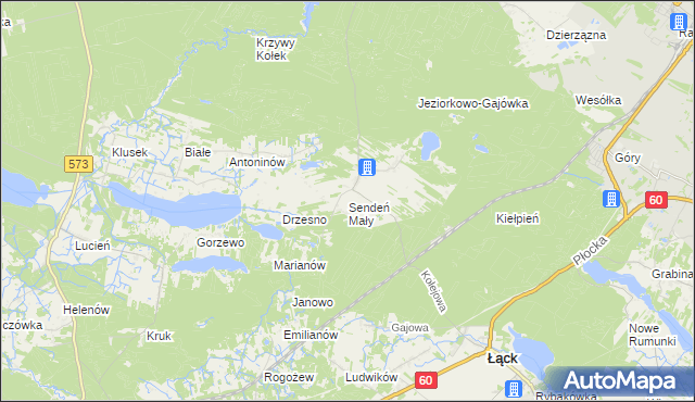 mapa Sendeń Mały, Sendeń Mały na mapie Targeo