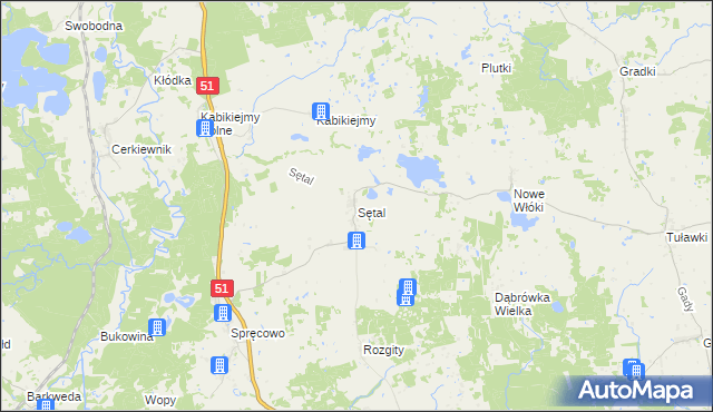 mapa Sętal, Sętal na mapie Targeo