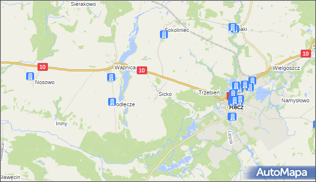 mapa Sicko, Sicko na mapie Targeo