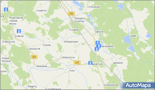 mapa Sieńsk, Sieńsk na mapie Targeo