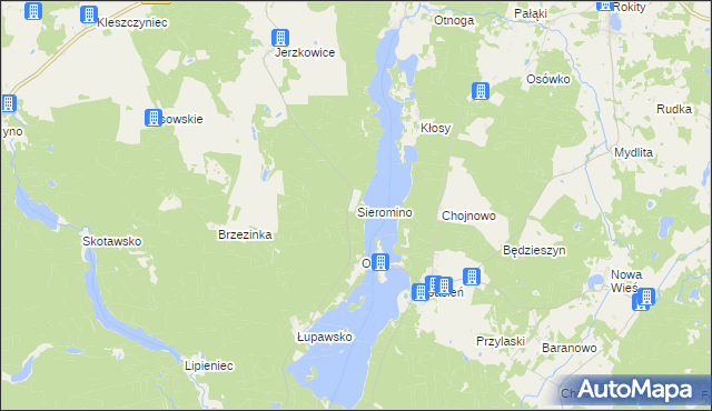 mapa Sieromino, Sieromino na mapie Targeo