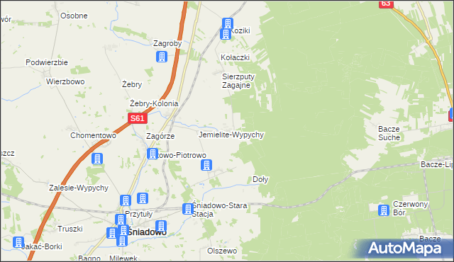 mapa Sierzputy-Marki, Sierzputy-Marki na mapie Targeo