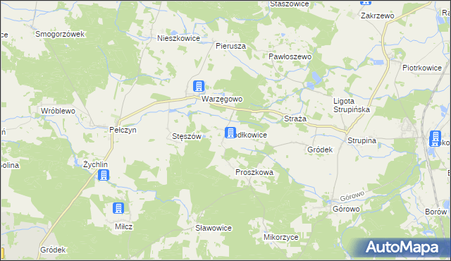 mapa Siodłkowice, Siodłkowice na mapie Targeo
