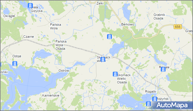mapa Skomack Wielki, Skomack Wielki na mapie Targeo