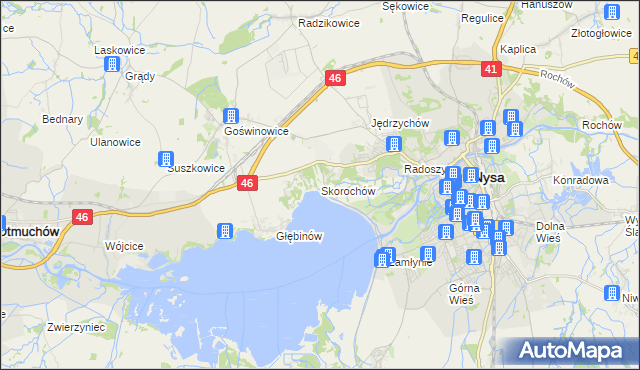 mapa Skorochów, Skorochów na mapie Targeo