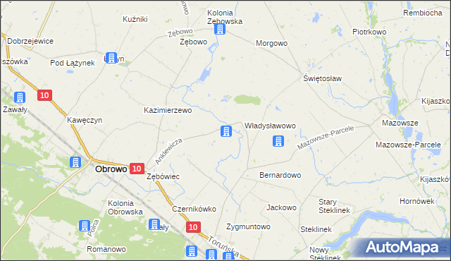 mapa Skrzypkowo, Skrzypkowo na mapie Targeo