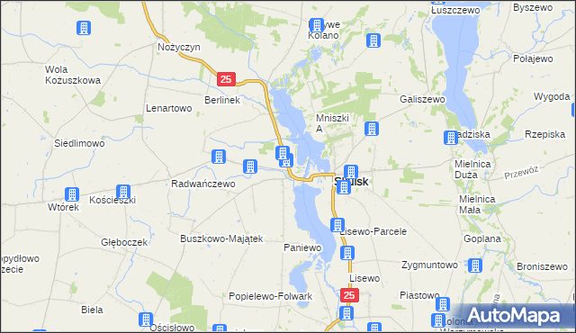 mapa Skulska Wieś, Skulska Wieś na mapie Targeo