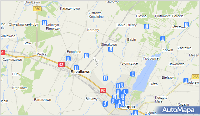 mapa Słomczyce-Huby, Słomczyce-Huby na mapie Targeo