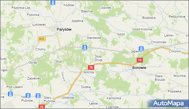 mapa Słup Drugi, Słup Drugi na mapie Targeo