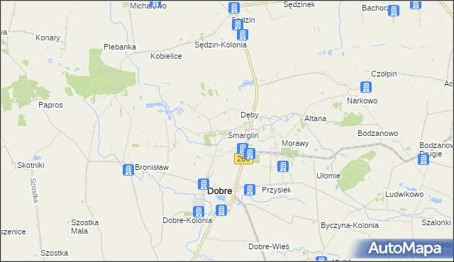 mapa Smarglin, Smarglin na mapie Targeo