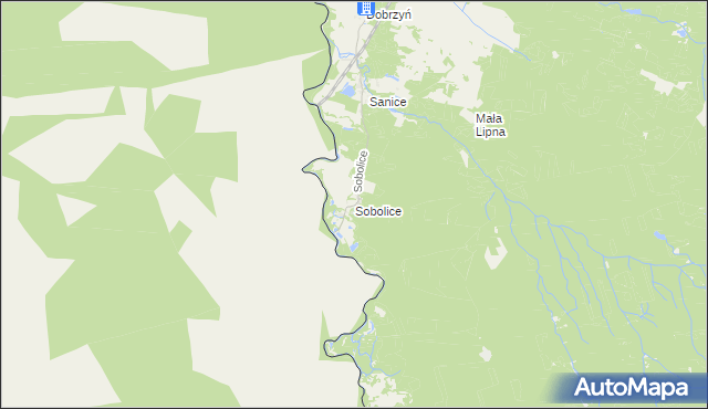 mapa Sobolice gmina Przewóz, Sobolice gmina Przewóz na mapie Targeo