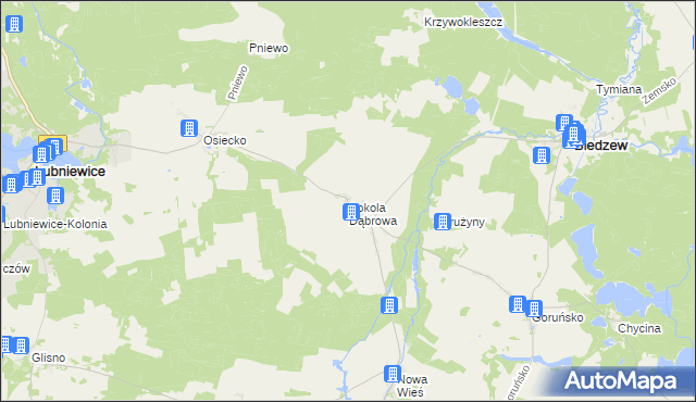 mapa Sokola Dąbrowa, Sokola Dąbrowa na mapie Targeo