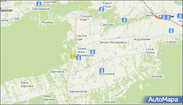 mapa Sowia Wola, Sowia Wola na mapie Targeo