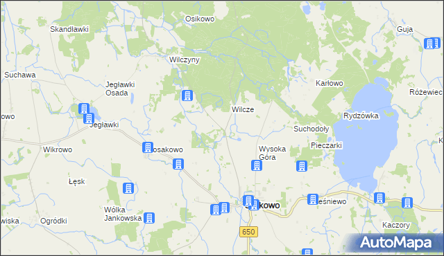 mapa Srokowski Dwór, Srokowski Dwór na mapie Targeo