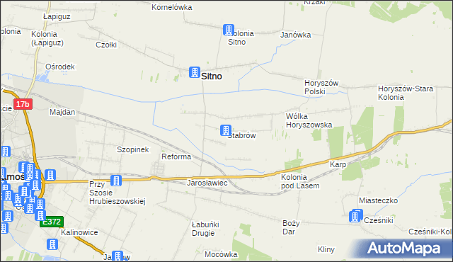 mapa Stabrów, Stabrów na mapie Targeo