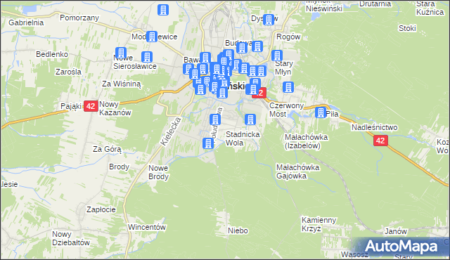 mapa Stadnicka Wola, Stadnicka Wola na mapie Targeo