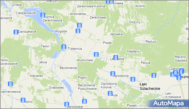 mapa Stanisławów gmina Łęki Szlacheckie, Stanisławów gmina Łęki Szlacheckie na mapie Targeo