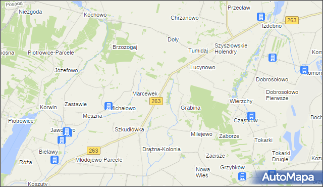 mapa Stara Olszyna, Stara Olszyna na mapie Targeo