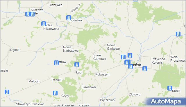 mapa Stare Garkowo, Stare Garkowo na mapie Targeo