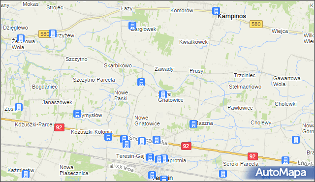 mapa Stare Gnatowice, Stare Gnatowice na mapie Targeo