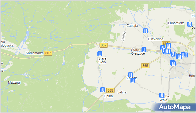mapa Stare Sioło, Stare Sioło na mapie Targeo