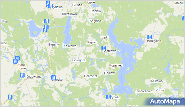mapa Stare Wiatrowo, Stare Wiatrowo na mapie Targeo