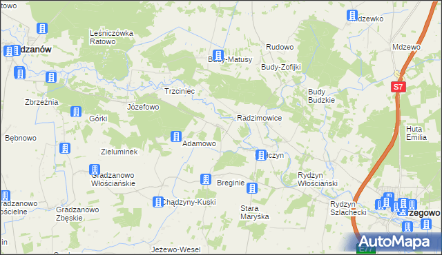 mapa Staroguby, Staroguby na mapie Targeo