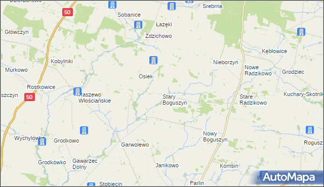 mapa Stary Boguszyn, Stary Boguszyn na mapie Targeo