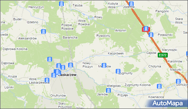 mapa Stary Pilczyn, Stary Pilczyn na mapie Targeo