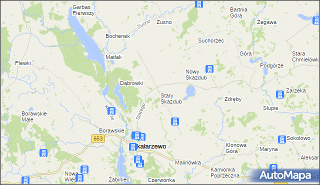 mapa Stary Skazdub, Stary Skazdub na mapie Targeo